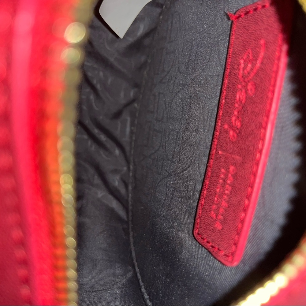 Red and Gold Spiral Rose Crossbody Bag - Picture 8 of 9
